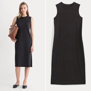 Everlane Black Sleeveless Midi Dress